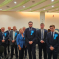 Harry Curtis with Conservative activists at the by-election count