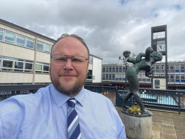 David Denny-Stubbs in Stevenage Town Centre